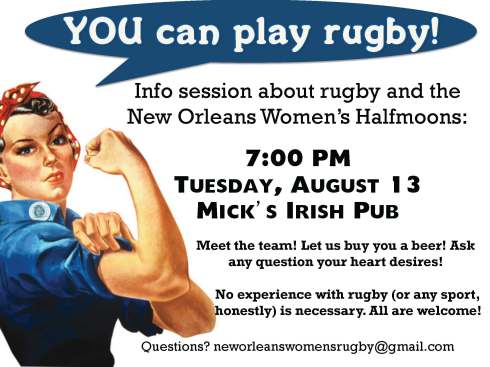 Rugby recruiting poster